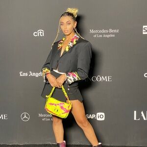 Steve Madden Lime Green + Pink Purse